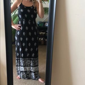 Black and white cotton dress